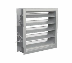 دمپر کانال دستی پره دوبل موازی