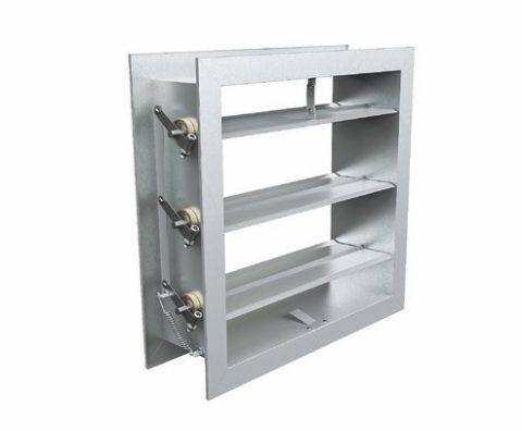 فایر دمپر پره موازی فیوزی با بلبرینگ