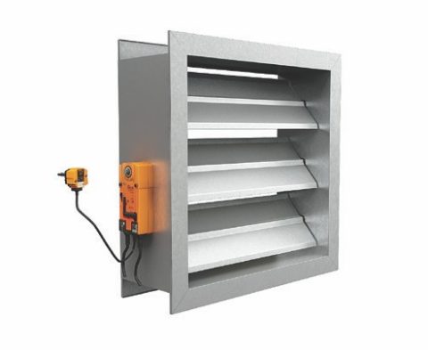 فایر دمپر پره موازی موتوری