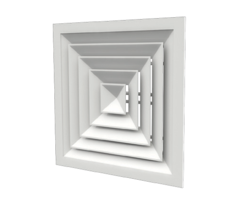 دریچه سقفی چهارگوش چهارطرفه